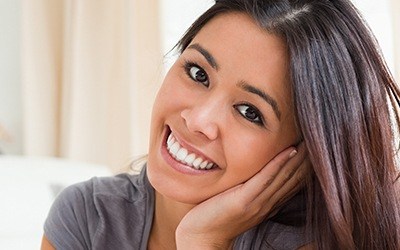 Woman with gorgeous smile