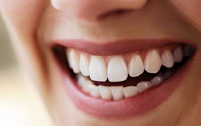 Closeup of healthy teeth and gums